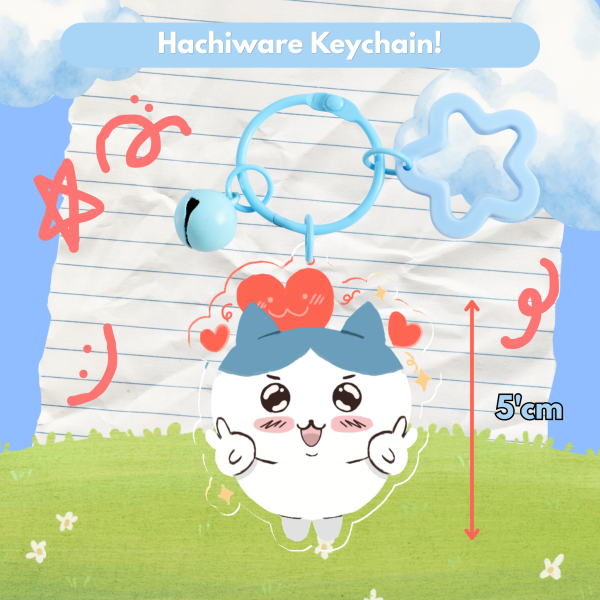 Hachiware Acrylic Keychains