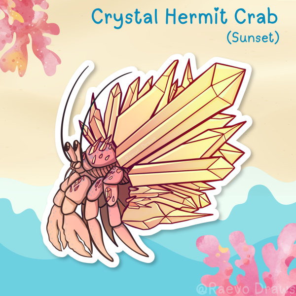Crystal Hermit Crab - Sunset