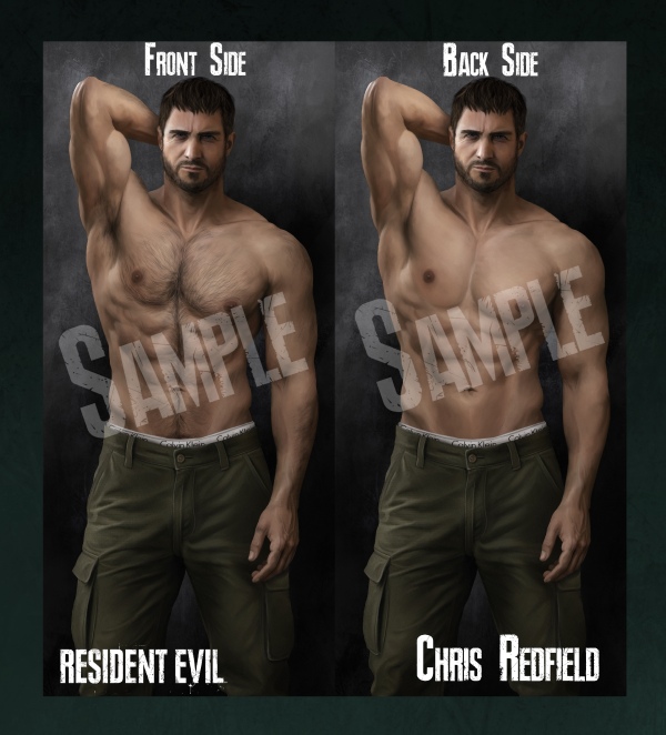 Chris Redfield Body Pillowcase - 23.6"x70.9"(60x180cm)