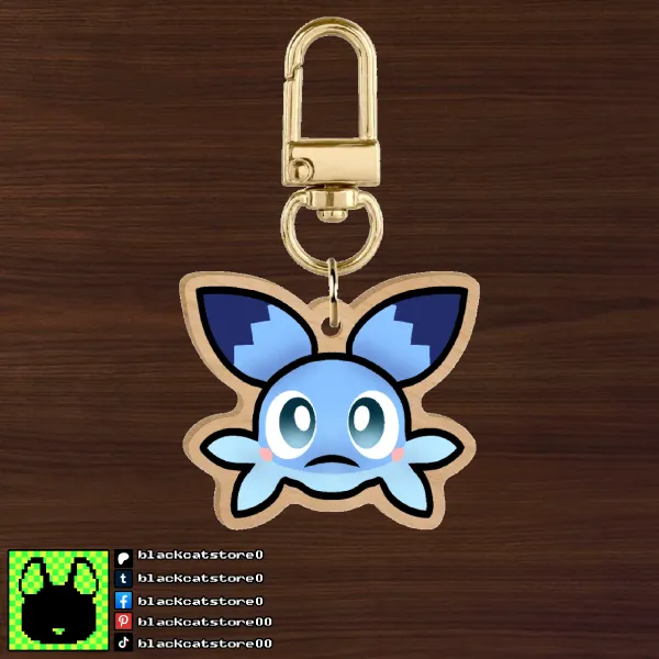 1.5 Inch Chillet Wood Keychain