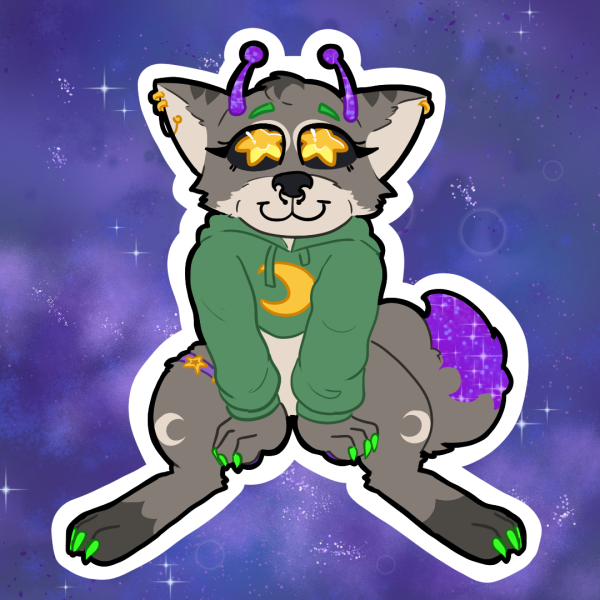 Fursona Glossy Sticker