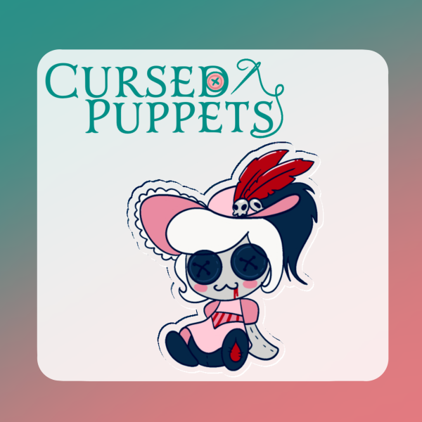 Rosie – Cursed Puppet – Acrylic Mini Pin