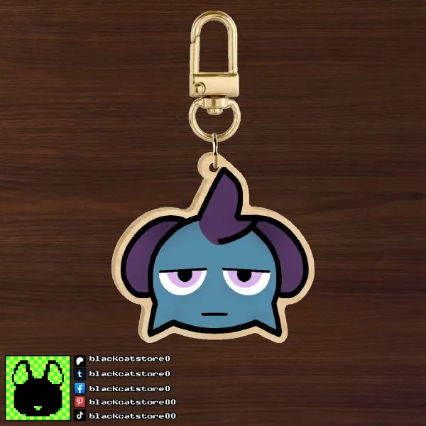 1.5 Inch Depresso Wood Keychain