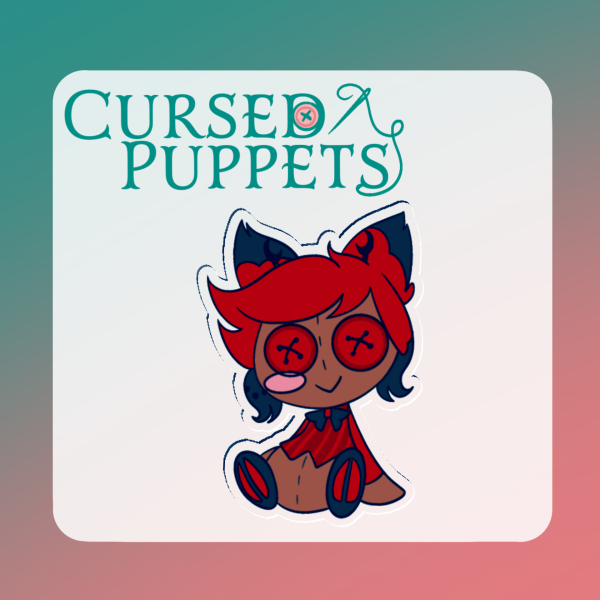 Alastor – Cursed Puppet – Acrylic Mini Pin