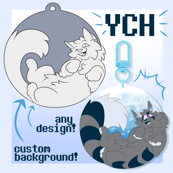 YCH Floating Character Keychain