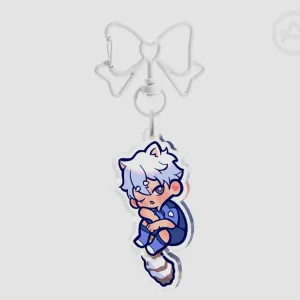 Tail Wagging Pendant Keychain - Raccoon Seishiro Nagi - Blue Lock Anime BL Neo Egoist Team X Blue Lock Eleven