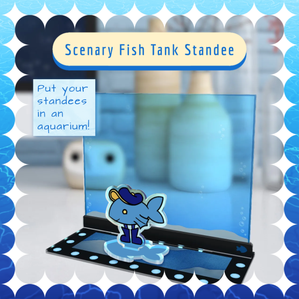 Scenary Fish Tank Acrylic Standee