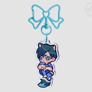 Tail Wagging Pendant Keychain - Fox Rin Itoshi - Blue Lock Anime BL Neo Egoist Team A Blue Lock Eleven