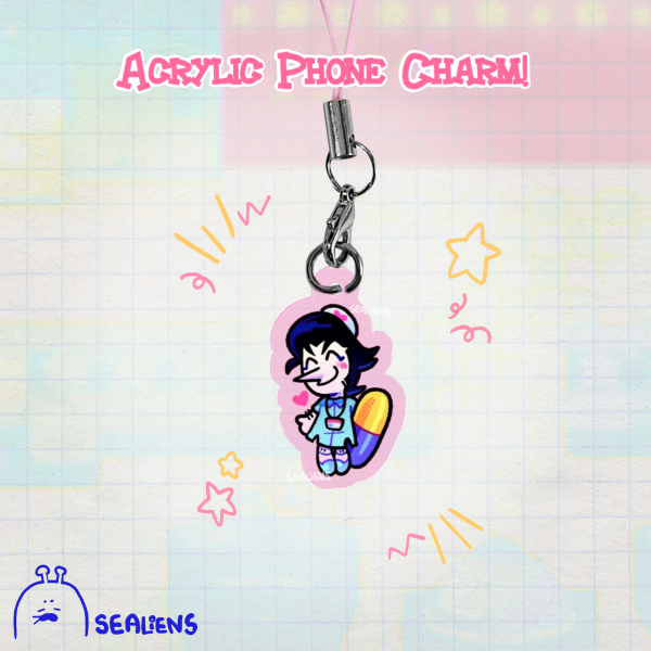 💗Take Care X~! Spamton Phone Charm
