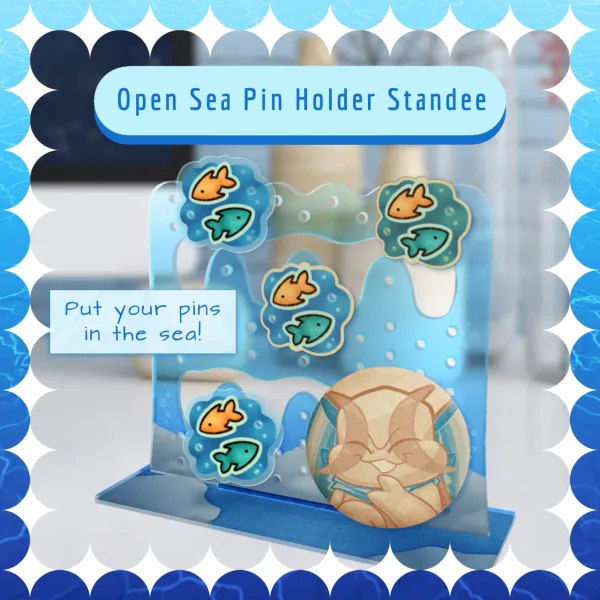 Open Sea Pin Holder Acrylic Standee