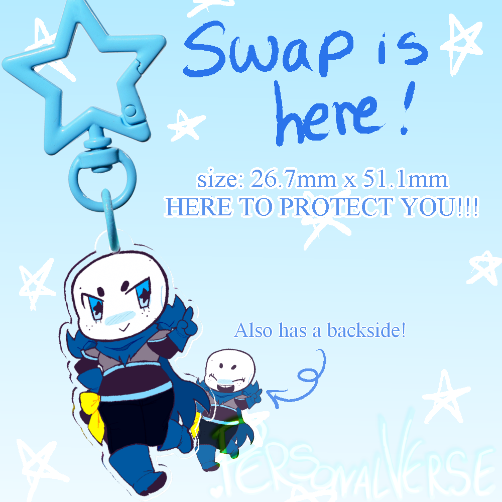 Swap Clear Acrylic Keychain!