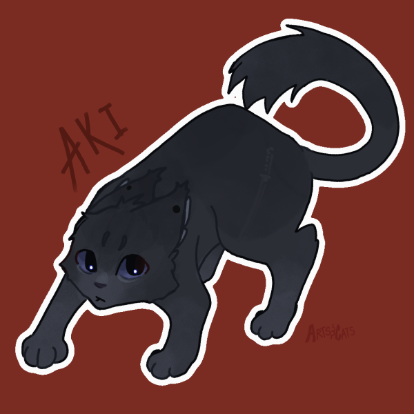 Cat-ified Aki Sticker - Chainsaw Man
