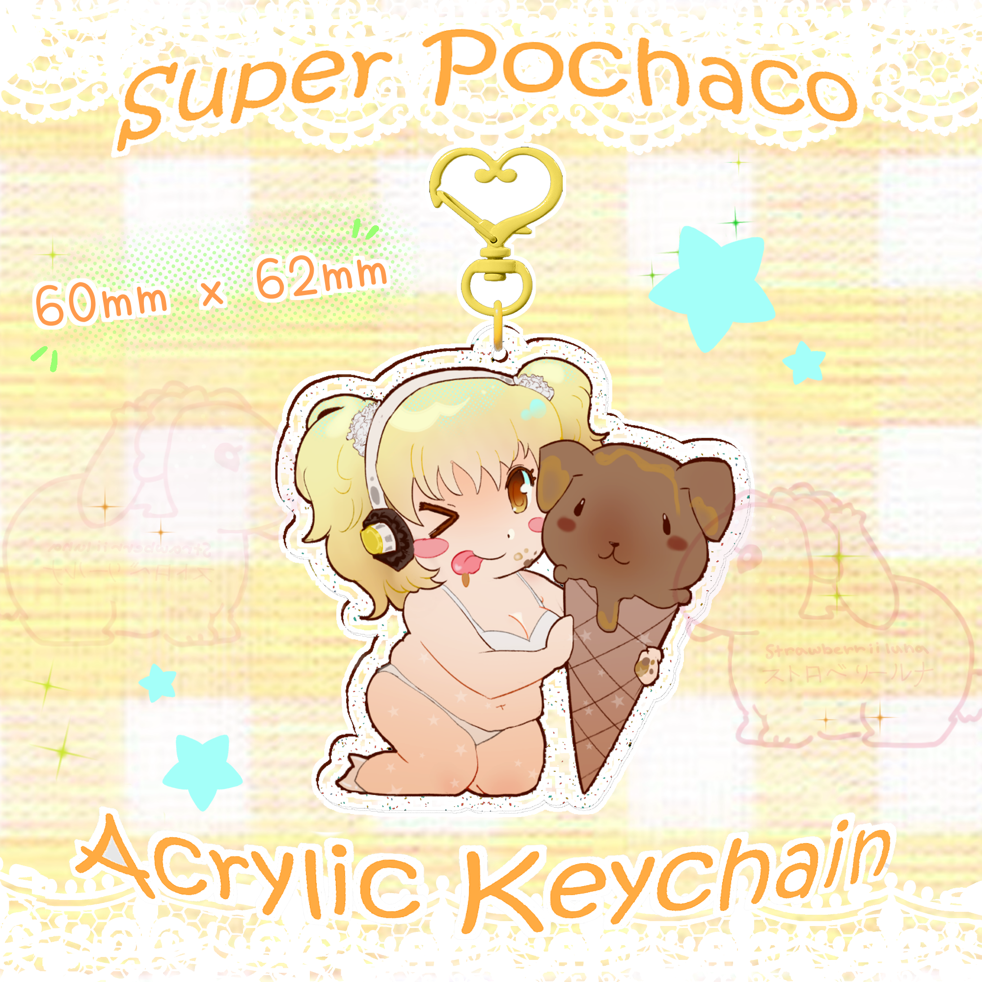 Super Pochaco Acrylic Keychain