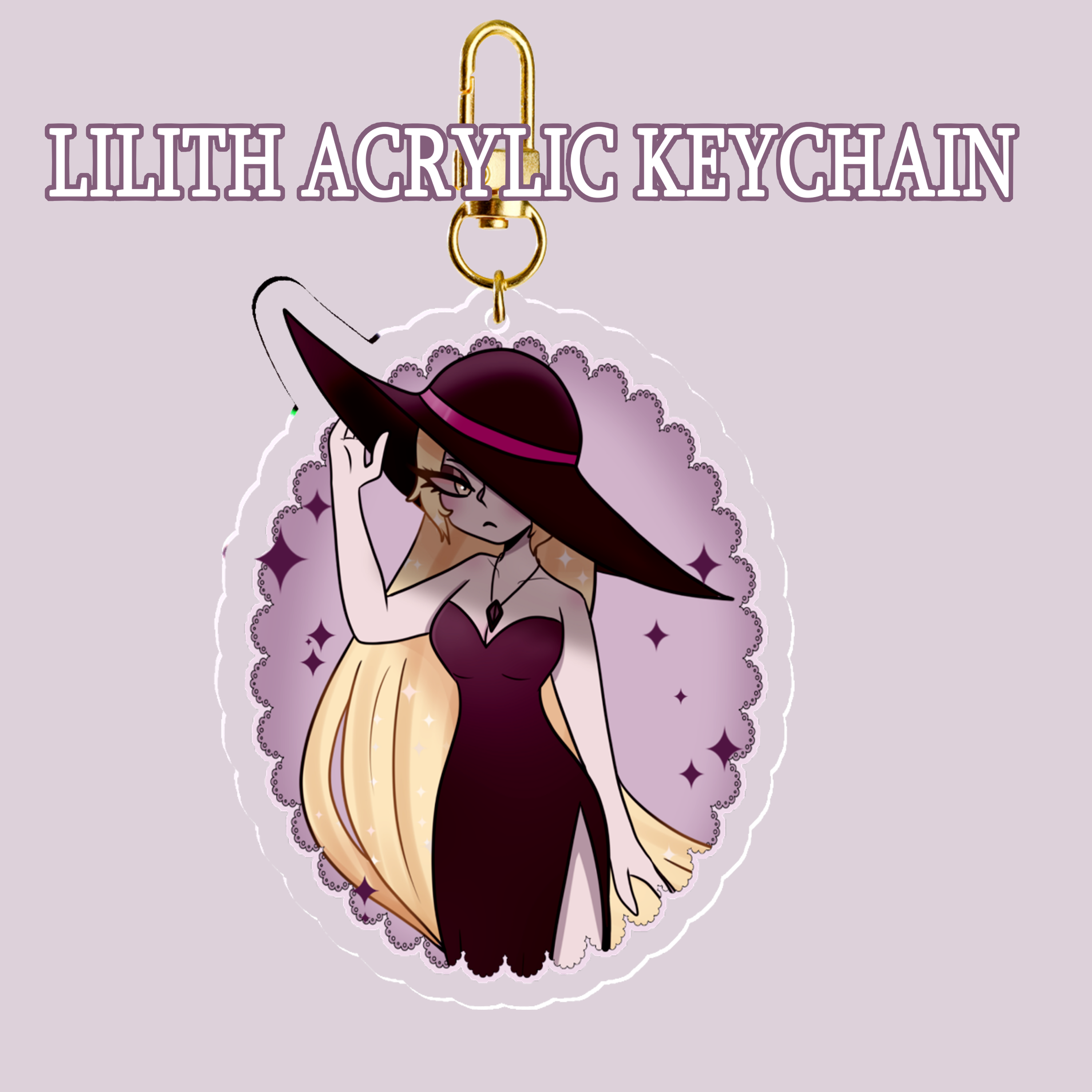 Lilith hazbin Hotel Keychain || 8cm double sided acrylic