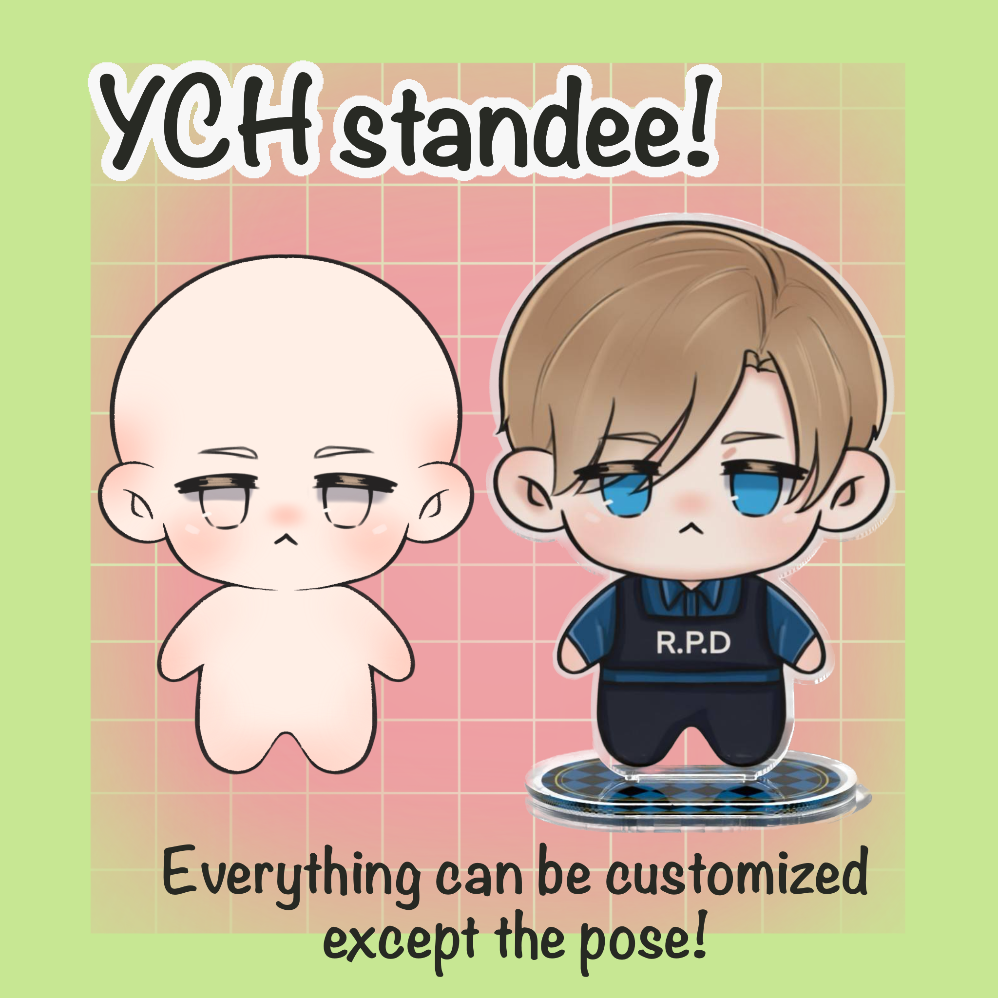 YCH mini chibi standee acrylic