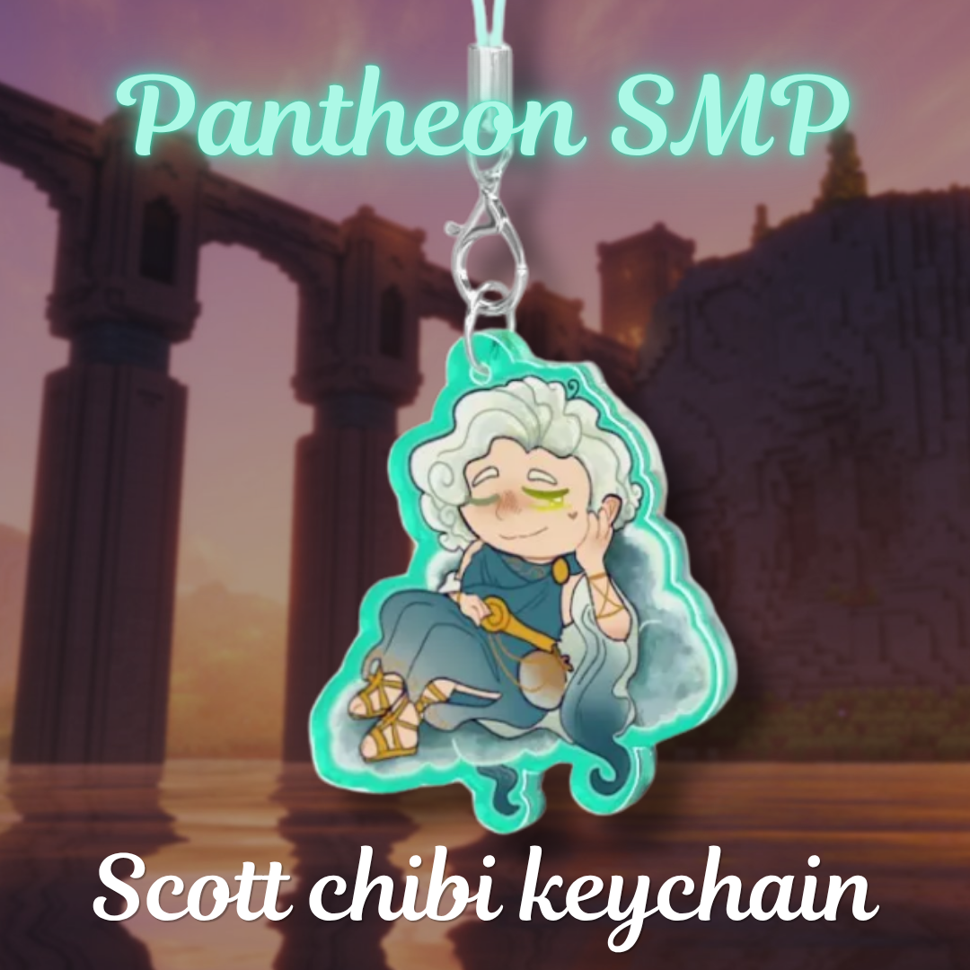 (NEW DESIGN) Pantheon SMP Scott chibi keychain
