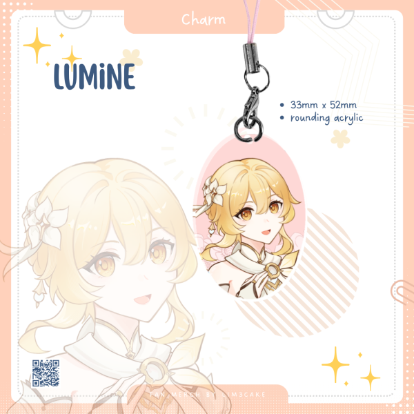 Lumine Single-side Rounding Acrylic Keychain