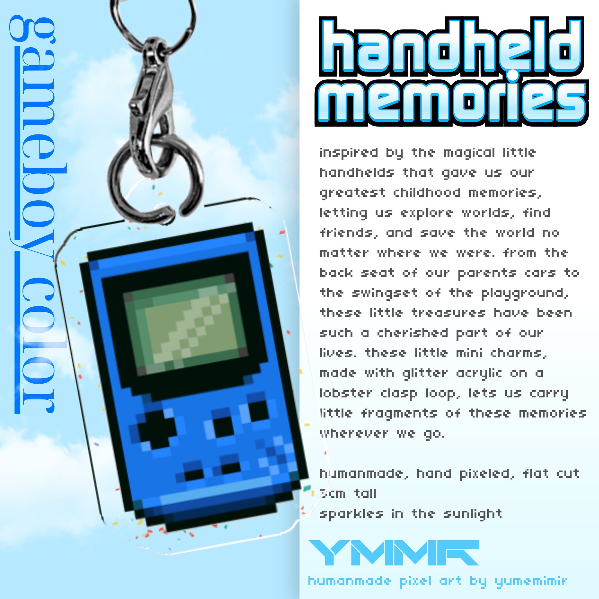 GB Color Handheld Memories Keychain