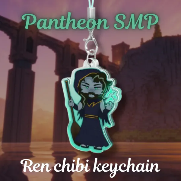 Pantheon SMP Ren chibi keychain