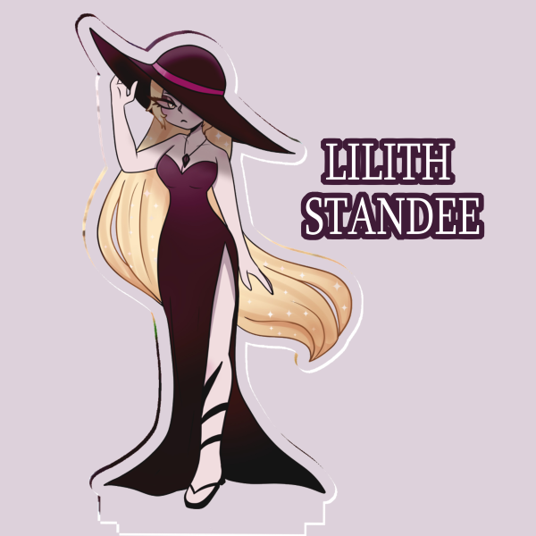 Lilith hazbin hotel standee || 14.5cm