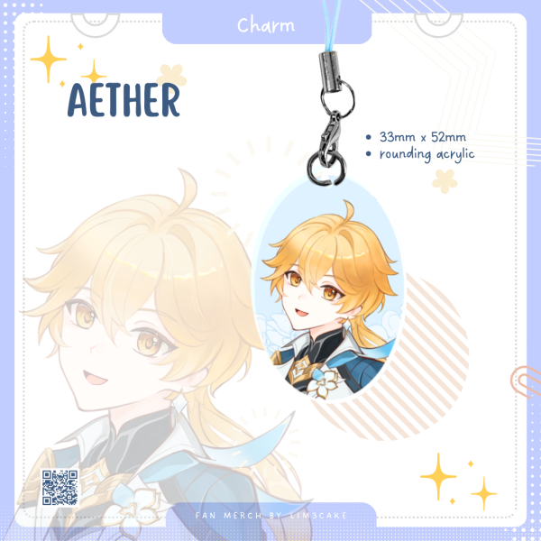 Aether Single-side Rounding Acrylic Keychain