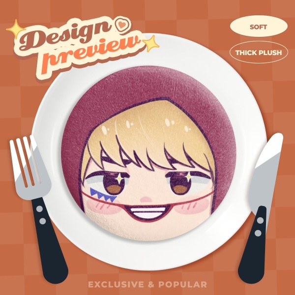 One piece Corazon Plush Badge - button pin