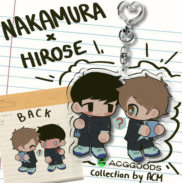 Nakamura x Hirose GO FOR IT NAKAMURA Clear Acrylic Keychain