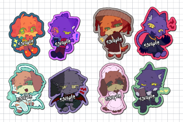 CatNap & DogDay | Coated Paper Stickers Sheet