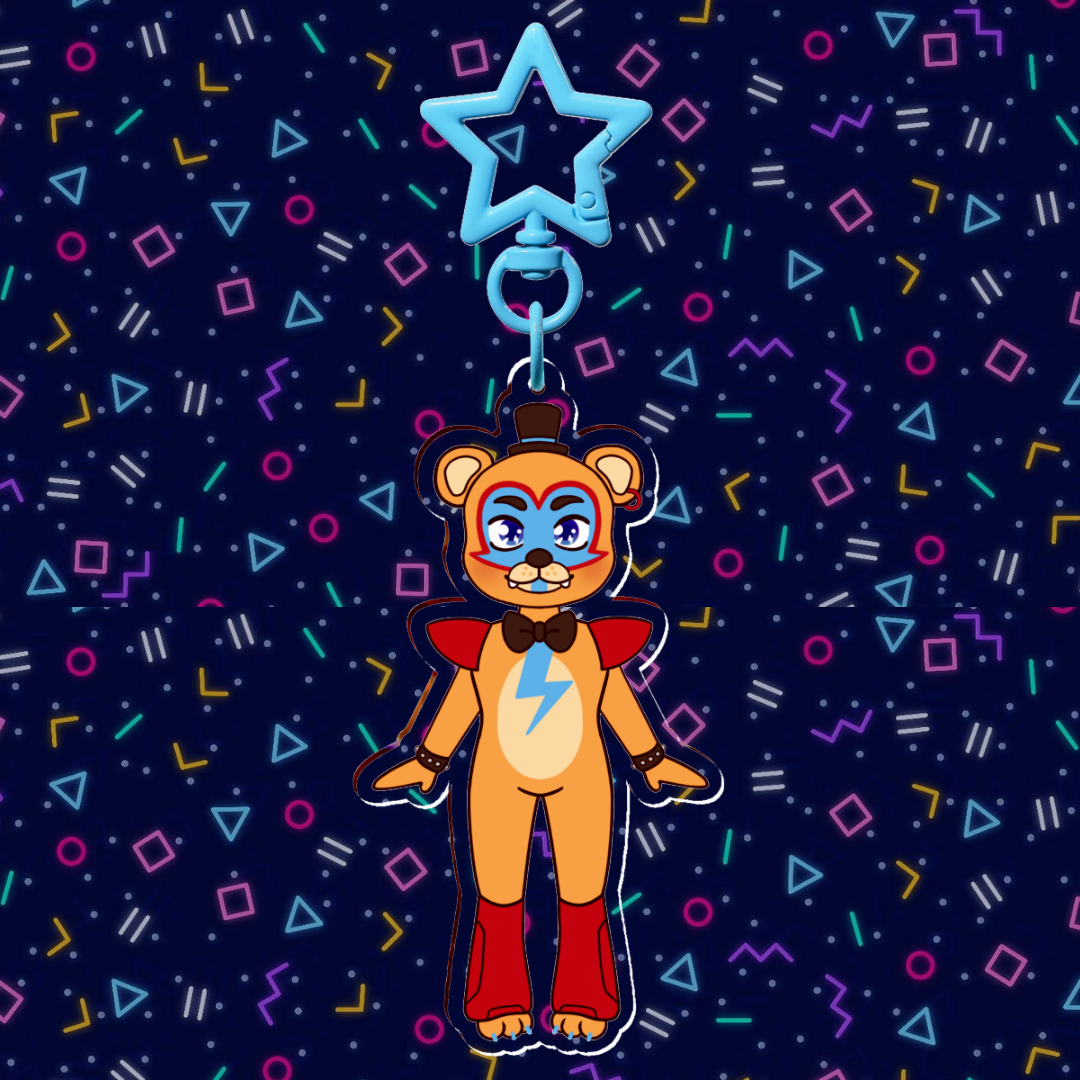 Glamrock Freddy Keychain