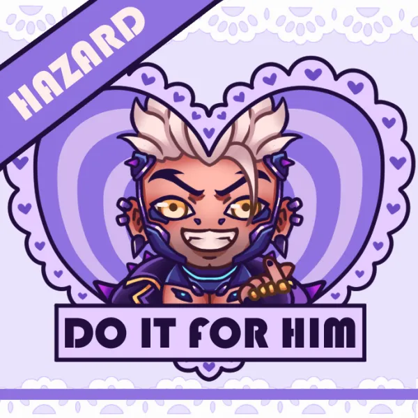 Hazard - Do it for them! Acrylic Keychain