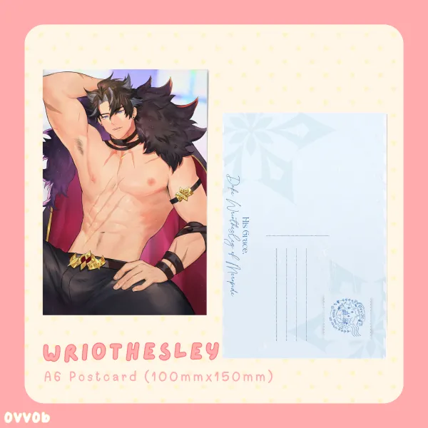 [Genshin] His Grace Wriothesley Postcard