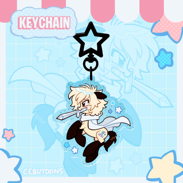 Otterpony Colored Edge Acrylic Keychain
