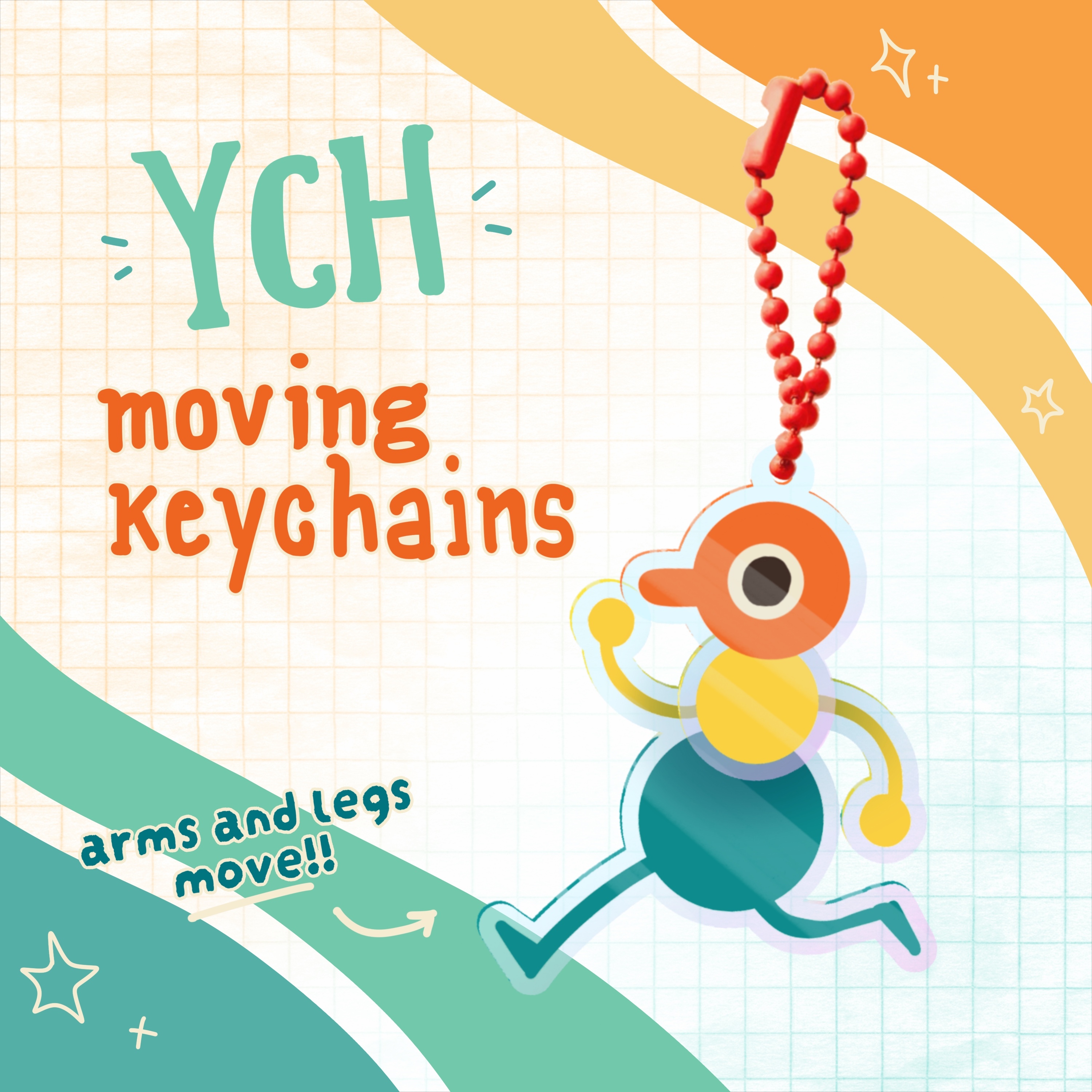 Big Walk YCH - Running keychain