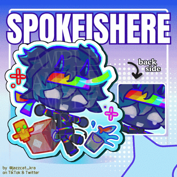 Spokeishere Acrylic Keychain || Unstable Universe SMP