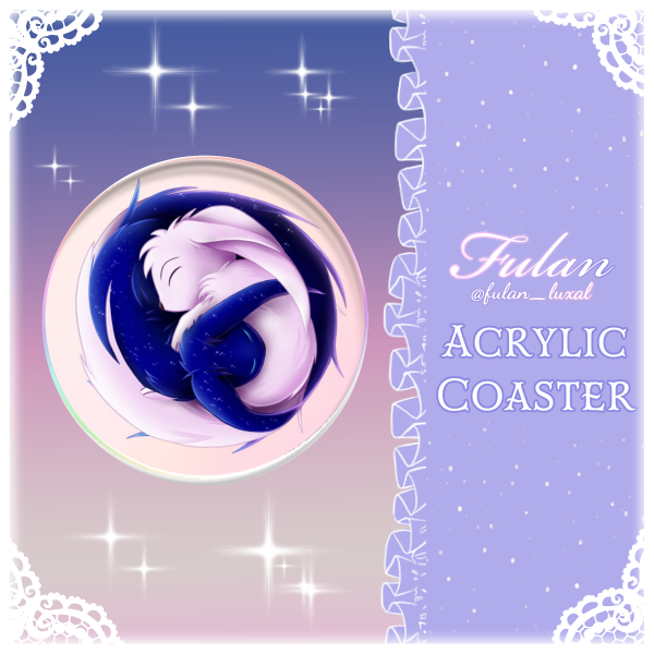 Sleepy Lumen Duo ・ Acrylic Coaster