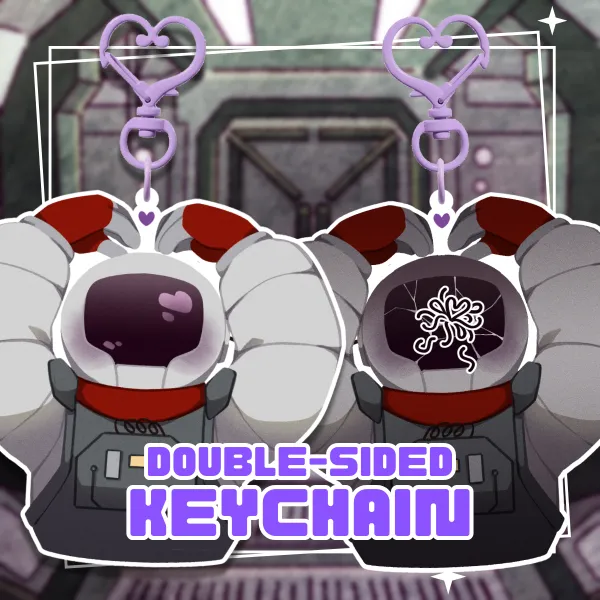 "Heart!" Atom Double-sided Keychain