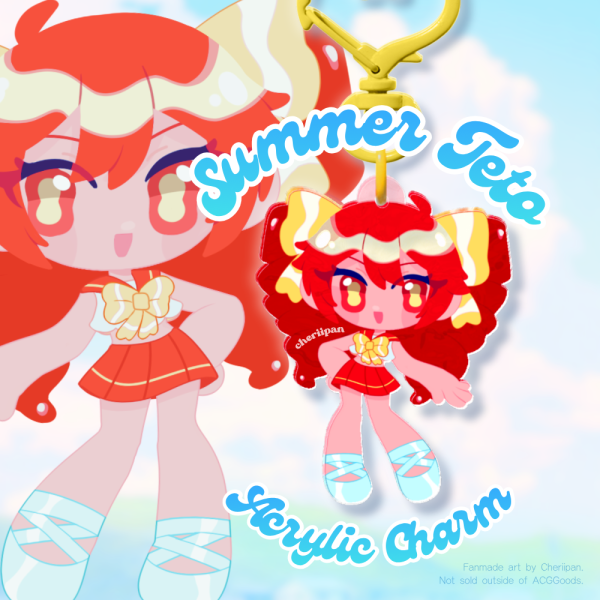 Summer Teto Ripple Acrylic Keychain