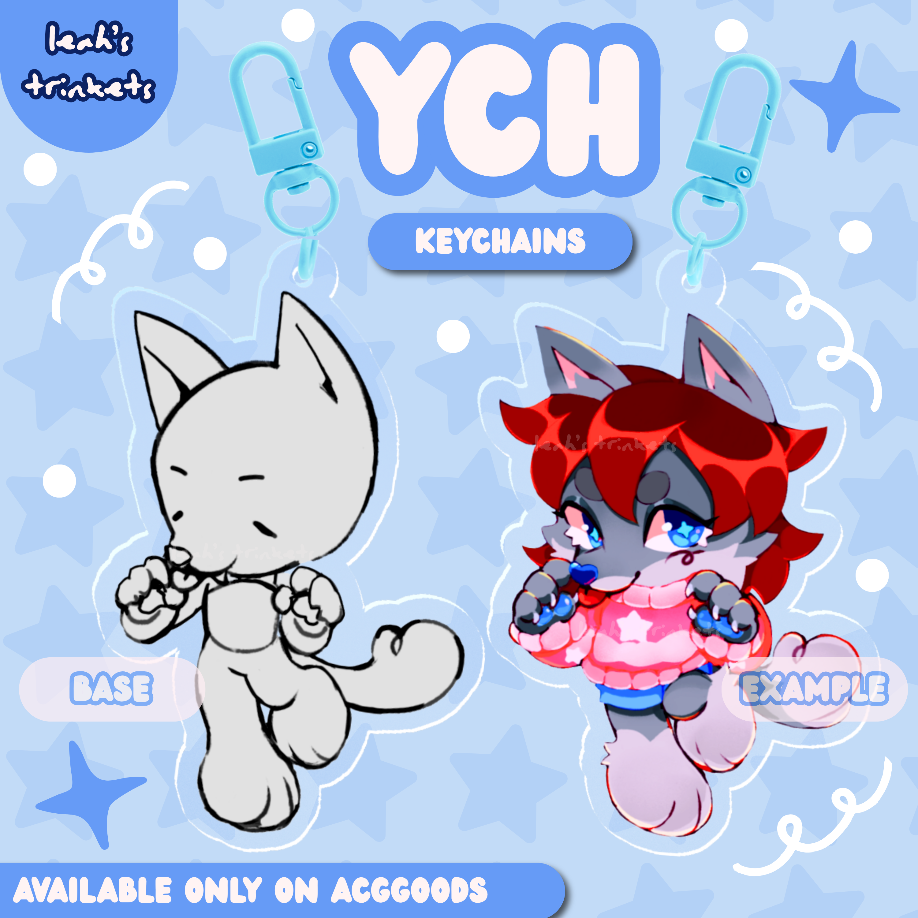 YCH Anthro OC Clear Acrylic Keychain
