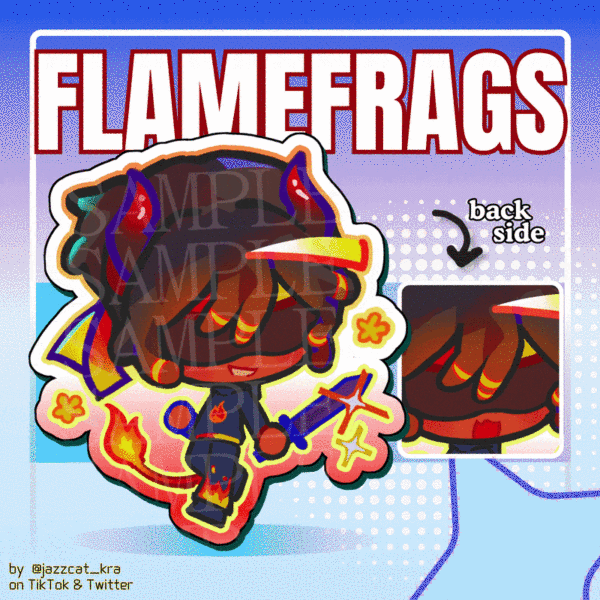 Flamefraggs Acrylic Keychain || Unstable Universe SMP
