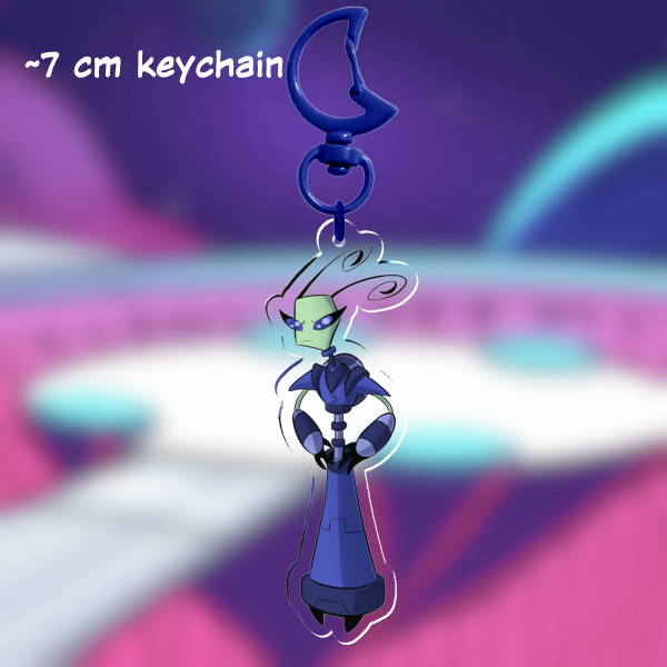 Miyuki Clear Acrylic Keychain