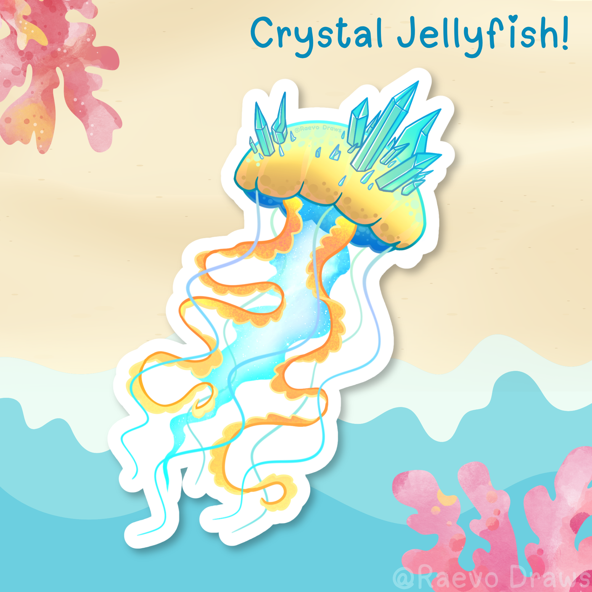 Crystal Jellyfish: Beach