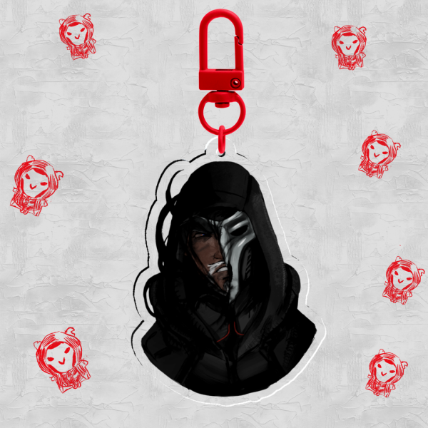 Reaper half mask keychain [ Overwatch ]
