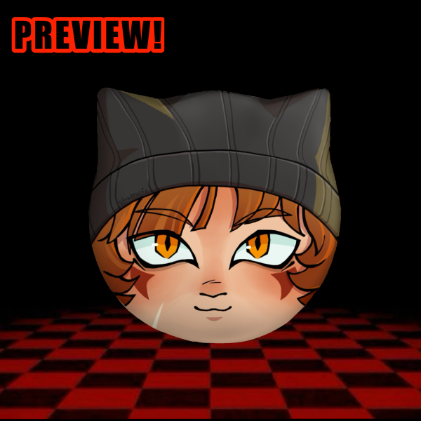 Ren Hana BTD/YKMET Cat Shaped Badge