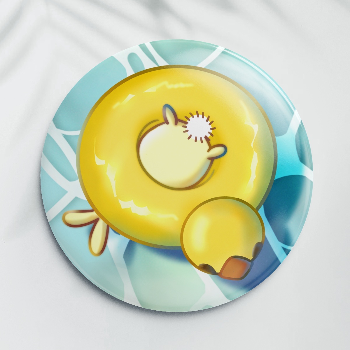 Usagi Duck Floatie Badge