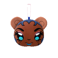 Oya Mochi Face Plush Keychain
