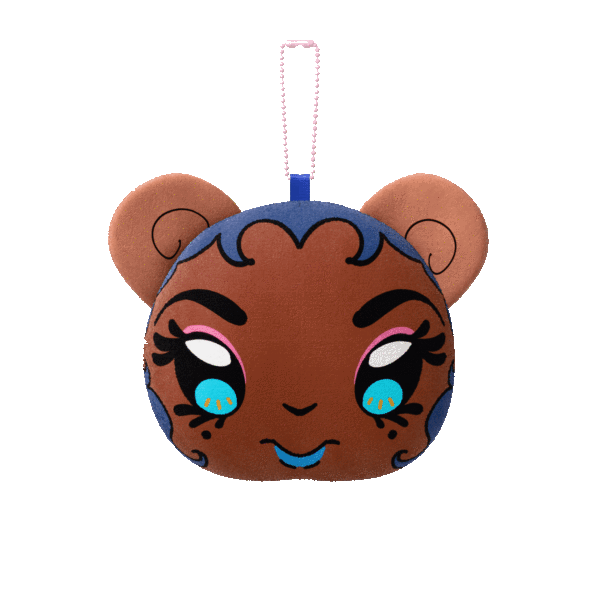 Oya Mochi Face Plush Keychain