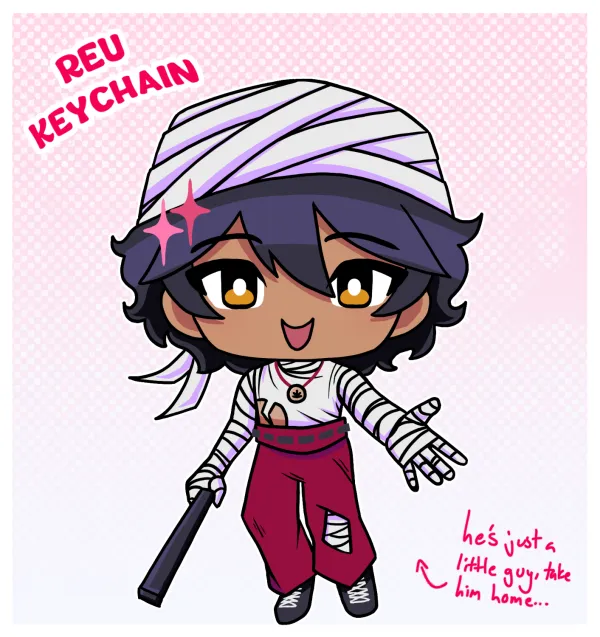 Reu Keychain (double sided)