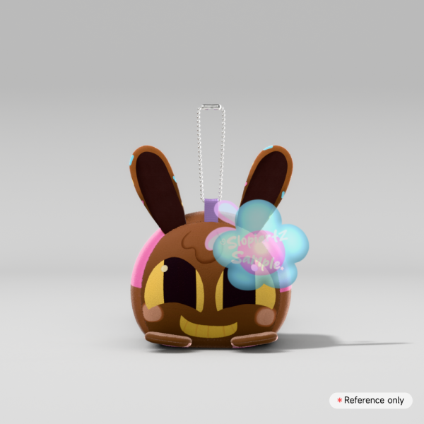 Chocolate jax plush keychain