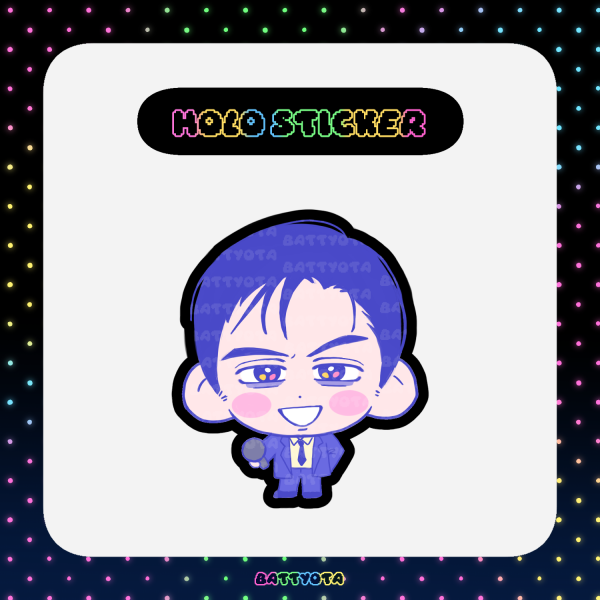 [Die cut sticker] Karaoke iko | Narita Kyouji