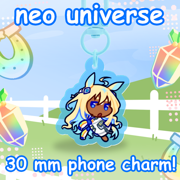 Neo Universe Horse Phone Charm